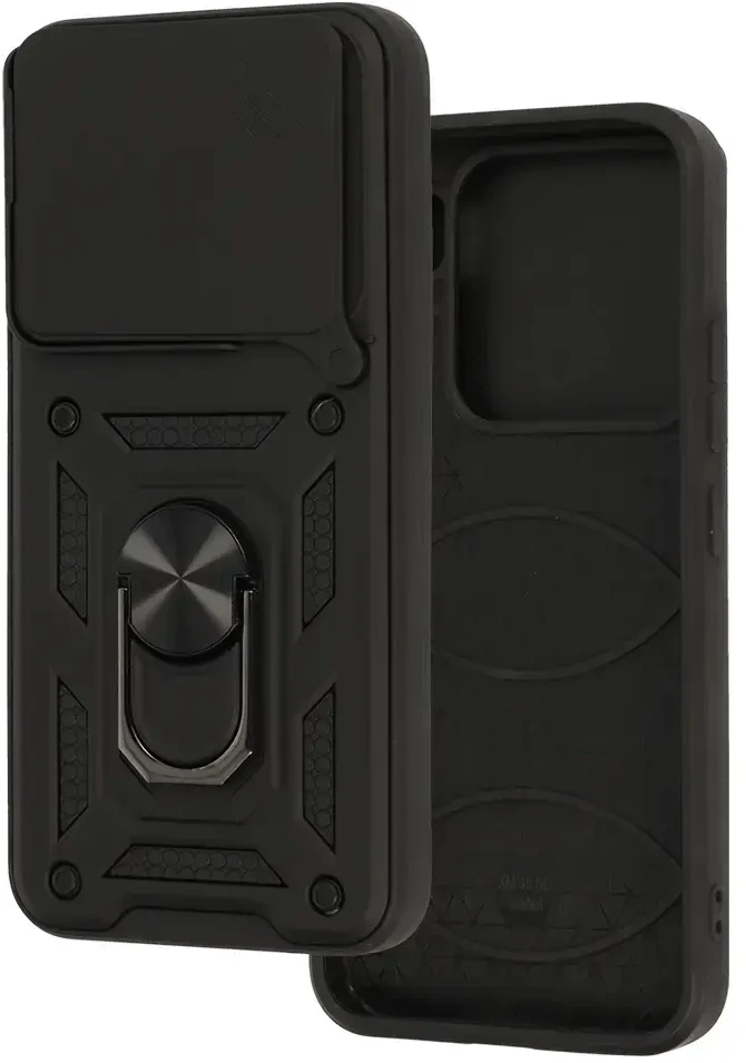 Fusion Accessories Topt Slide Camera Armor dėklas skirtas Xiaomi 15 5G juodos spalvos
