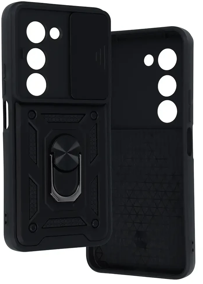 Fusion Accessories Topt Slide Camera Armor Dėklas skirtas Xiaomi Redmi 15 4G/5G juodos spalvos