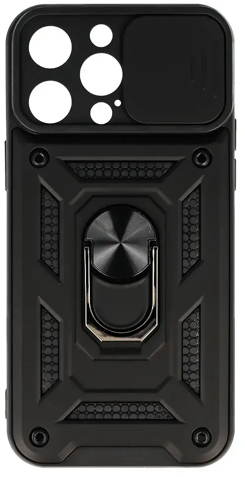 Toptel Topt Slide Camera Armor dėklas skirtas Apple iPhone 14 Pro Max juodos spalvos