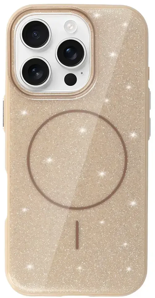 Dėklas Fusion Accessories Topt Magsafe Slim Shiny skirtas Apple iPhone 16e aukso spalvos