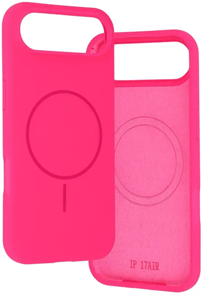 Dėklas Fusion Accessories Topt Magsafe Slim Silicone skirtas Apple iPhone 17 Air rožinės spalvos