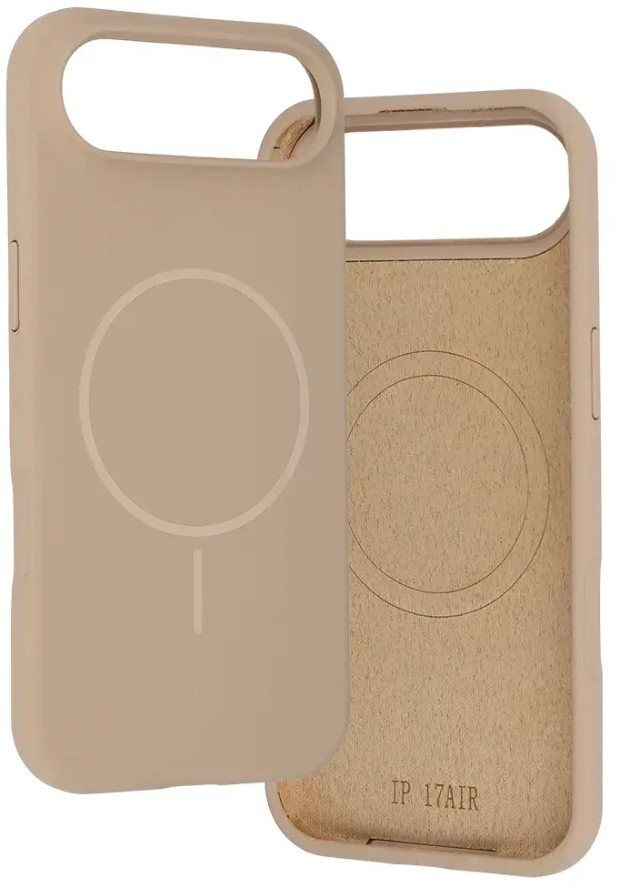 Dėklas Fusion Accessories Topt Magsafe Slim Silicone skirtas Apple iPhone 17 Air rudos spalvos