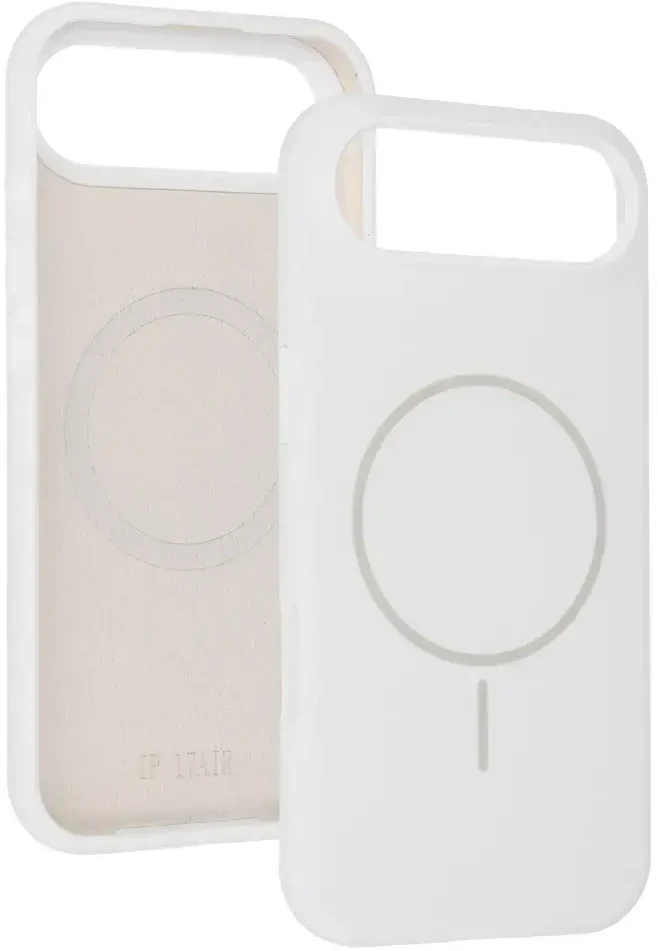 Dėklas Fusion Accessories Topt Magsafe Slim Silicone skirtas Apple iPhone 17 Air baltos spalvos