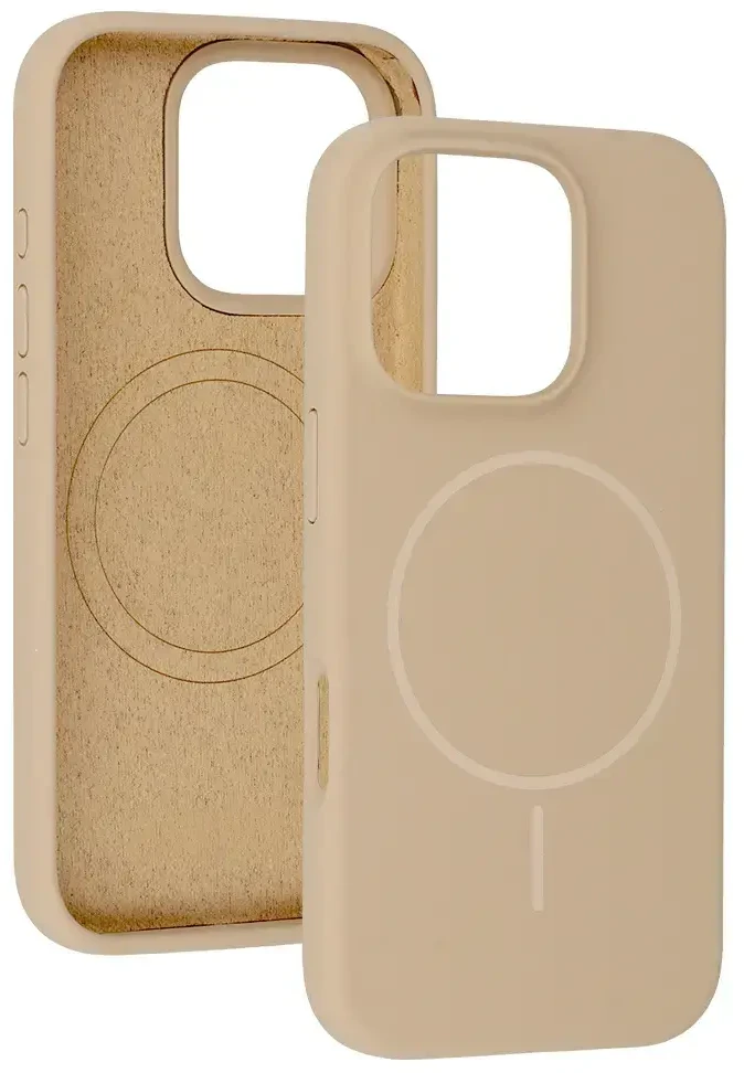 Toptel Topt Magsafe Slim Silicone Apple iPhone 16 dėklas telefonui rudos spalvos