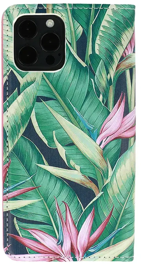 Toptel „Topt Smart Book“ dėklas su gėlėmis Apple iPhone 13 Mini Design 4