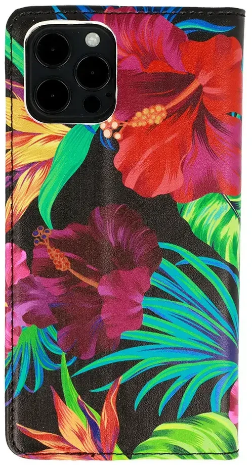 Toptel „Topt Smart Book“ dėklas su gėlėmis Apple iPhone 13 Pro Max Design 2