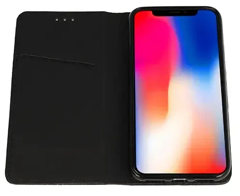 Toptel „Smart Book MAGNET“ knygos tipo telefono dėklas, skirtas „Samsung Galaxy Z Flip 7“ (F766), juodas