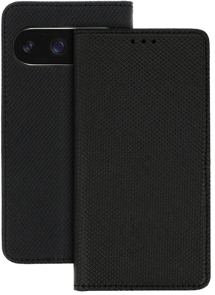 Fusion Accessories Topt Dėklas Smart Book MAGNET skirtas GOOGLE PIXEL 9 PRO juodos spalvos