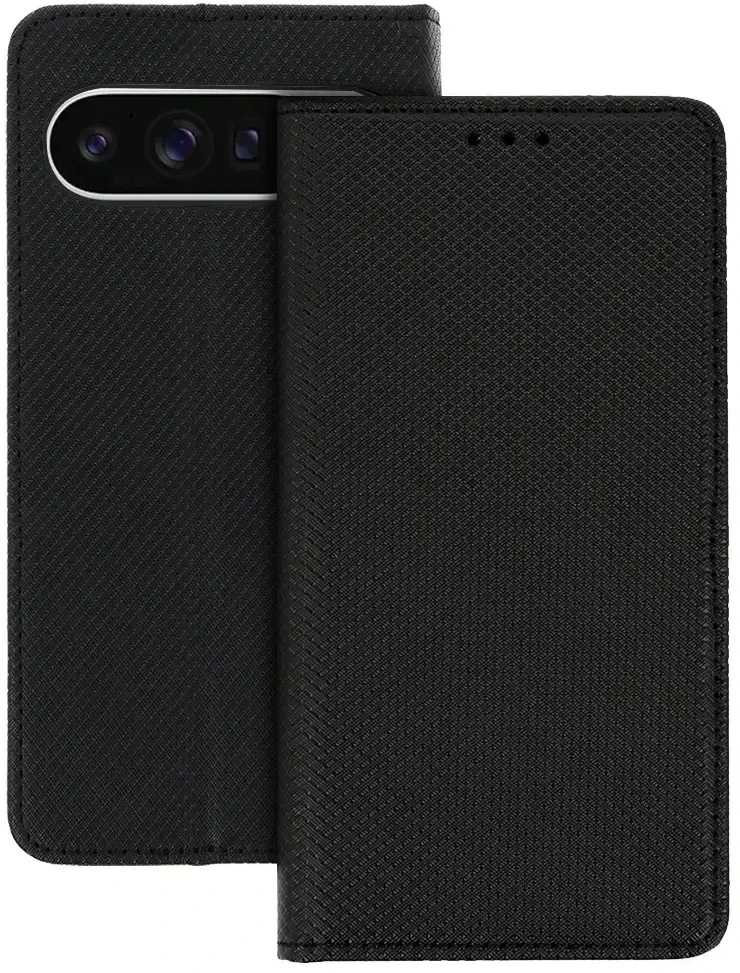 Fusion Accessories Topt Dėklas Smart Book MAGNET skirtas GOOGLE PIXEL 9 PRO XL juodos spalvos