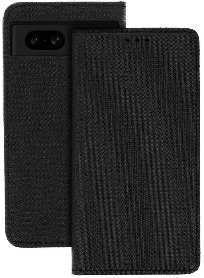 Fusion Accessories Topt Dėklas Smart Book MAGNET skirtas GOOGLE PIXEL 8A juodos spalvos