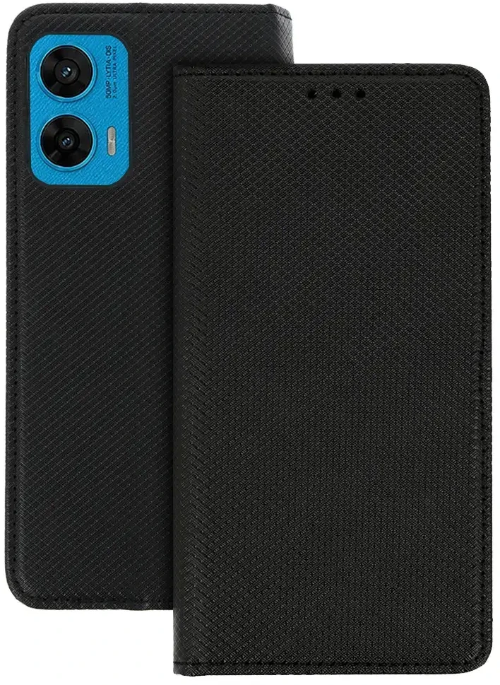 Fusion Accessories Topt Smart Book MAGNET dėklas skirtas MOTOROLA MOTO G96 5G juodos spalvos