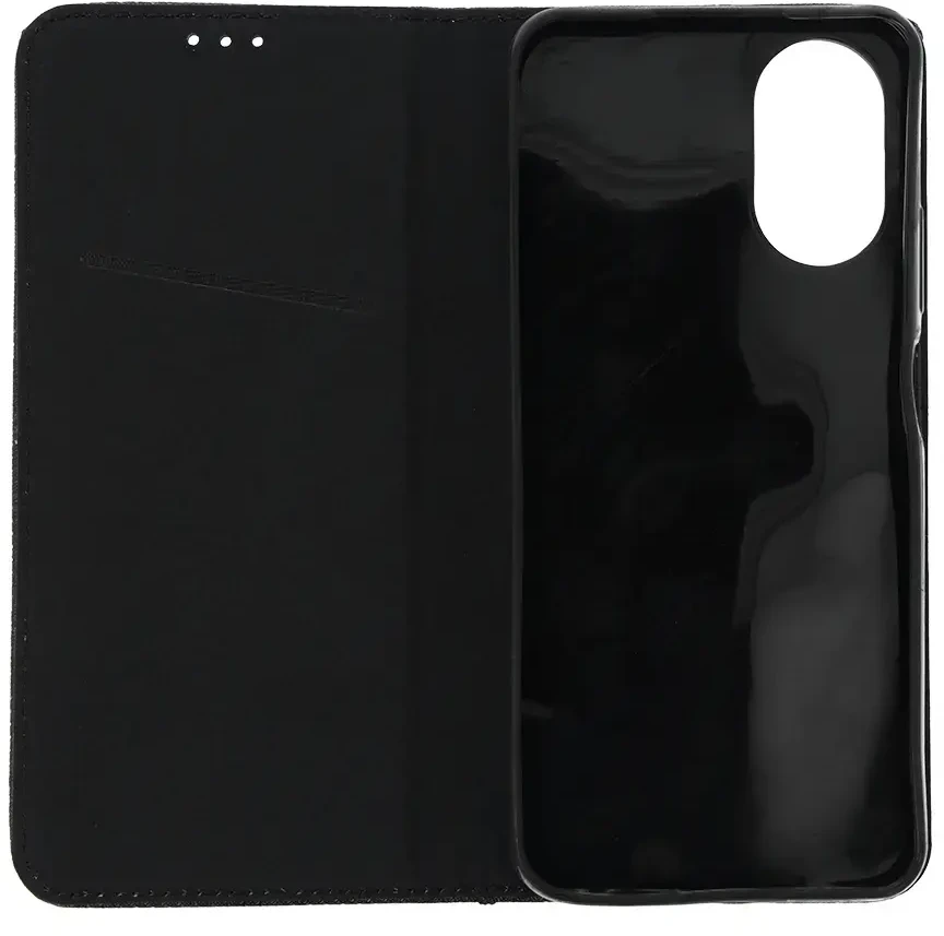 Toptel Telone Smart Book MAGNET dėklas skirtas Oppo A18 juodos spalvos