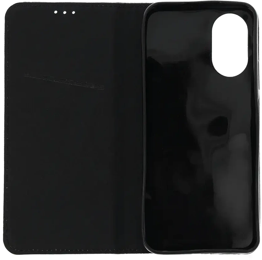 Fusion Accessories Telone Smart Book MAGNET dėklas skirtas Oppo A38 juodos spalvos