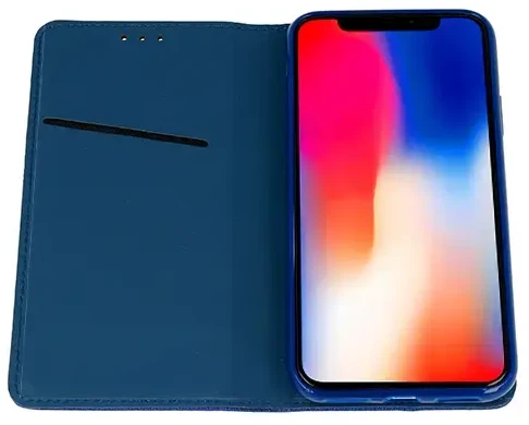 Fusion Accessories Telone Smart Book MAGNET dėklas skirtas Xiaomi Redmi Note 11 Pro PLUS 5G mėlynos spalvos