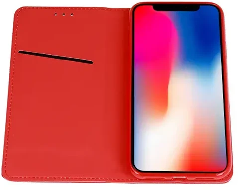 Toptel Topt Dėklas Smart Book MAGNET skirtas XIAOMI 17 raudonos spalvos