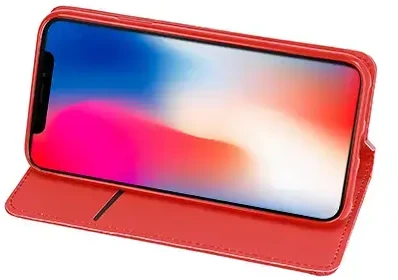 Fusion Accessories Telone Smart Book MAGNET dėklas skirtas Xiaomi Redmi Note 11 Pro PLUS 5G raudonos spalvos