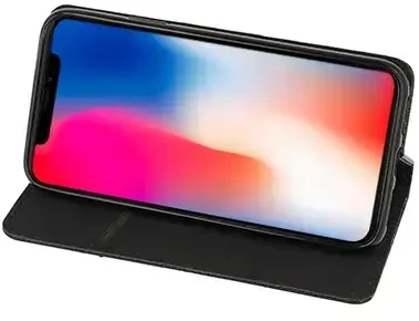 Toptel Topt Dėklas Smart Book MAGNET skirtas XIAOMI 17 PRO juodos spalvos