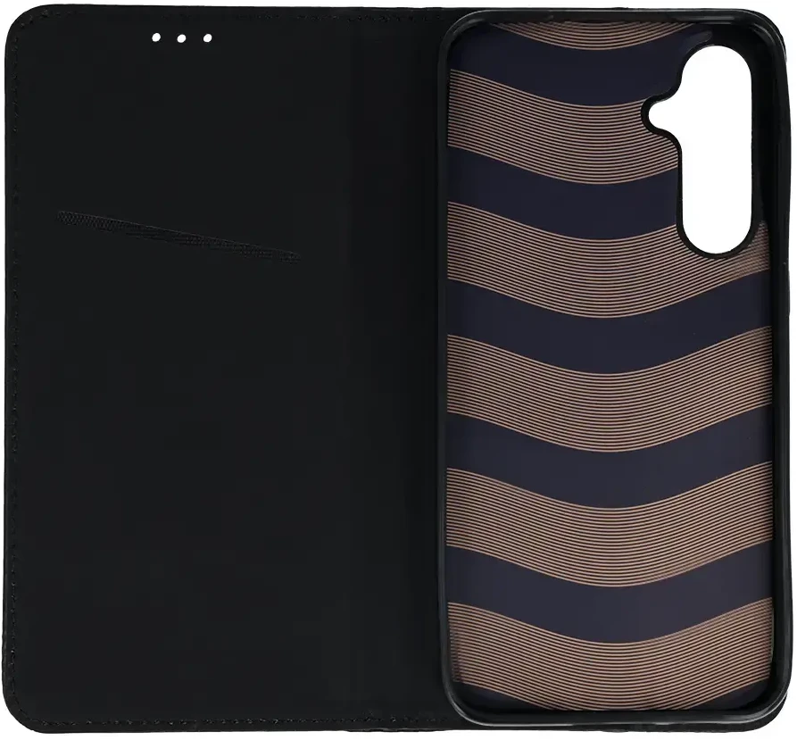 Fusion Accessories Topt Smart Magneto dėklas skirtas Samsung Galaxy S23 FE juodos spalvos