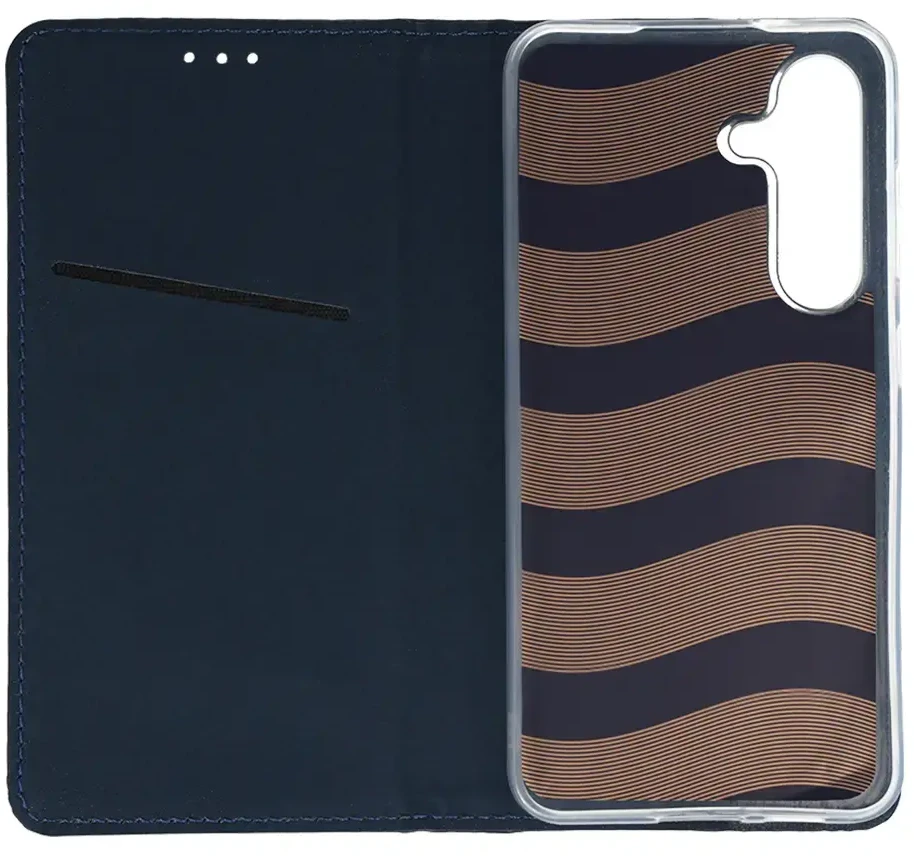 Fusion Accessories Topt Smart Magneto dėklas skirtas Samsung Galaxy S24 mėlynos spalvos