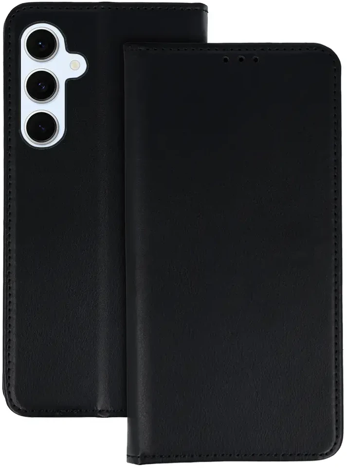Fusion Accessories Topt Smart Magneto dėklas skirtas Samsung Galaxy S24 FE juodos spalvos