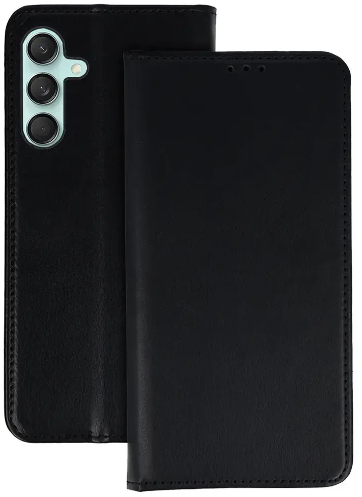 Fusion Accessories Topt Smart Magneto dėklas skirtas Samsung Galaxy M55 5G juodos spalvos