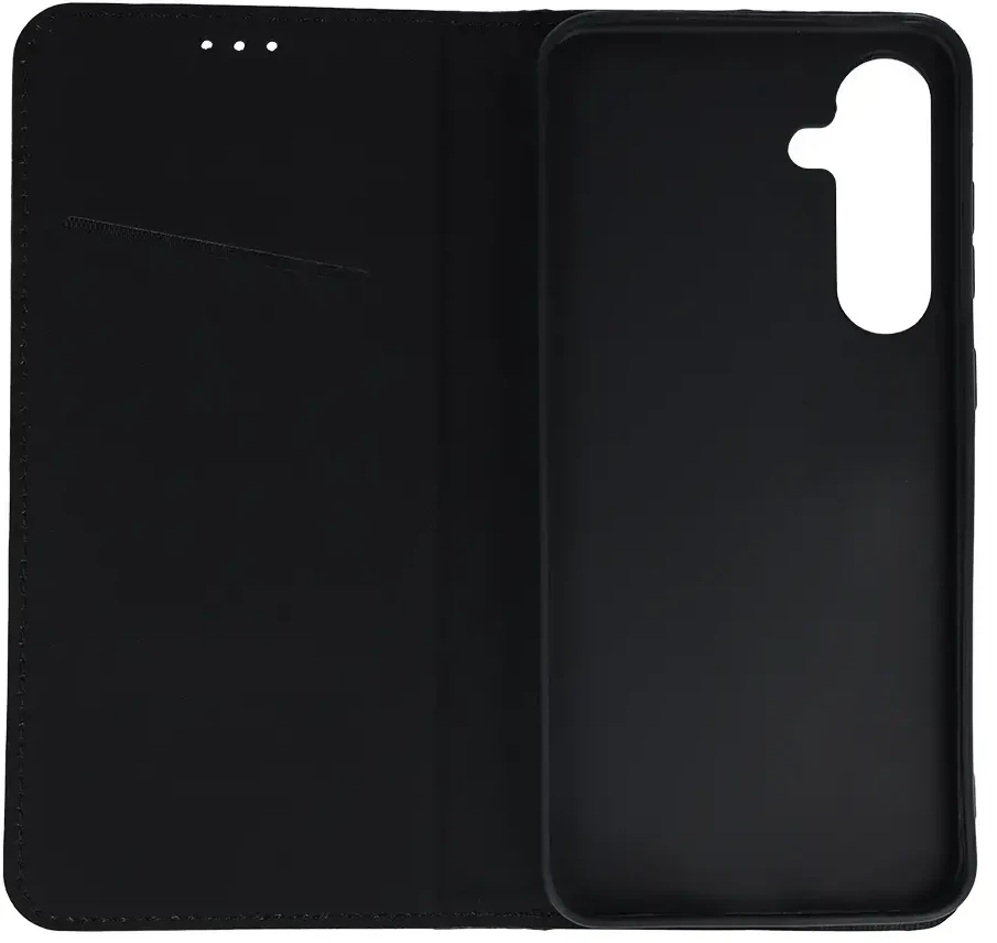 Fusion Accessories Topt Smart Magneto dėklas skirtas Samsung Galaxy S24 FE juodos spalvos