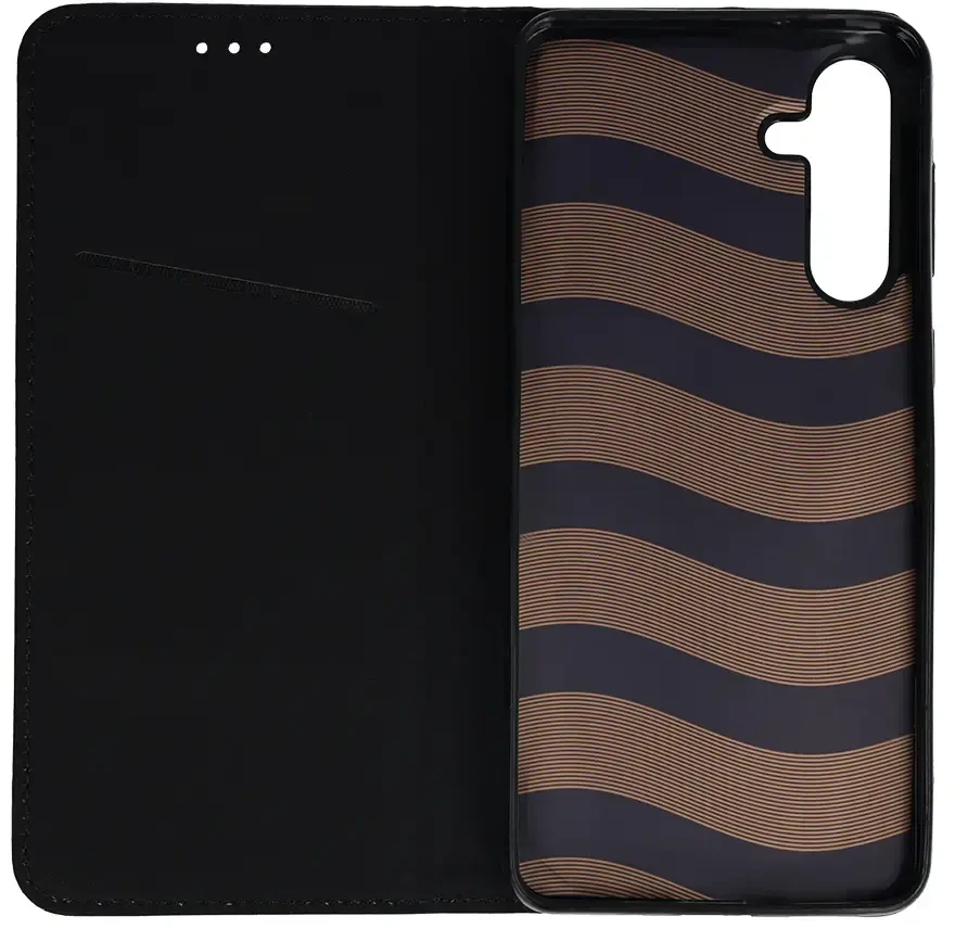 Fusion Accessories Topt Smart Magneto dėklas skirtas Samsung Galaxy M55 5G juodos spalvos