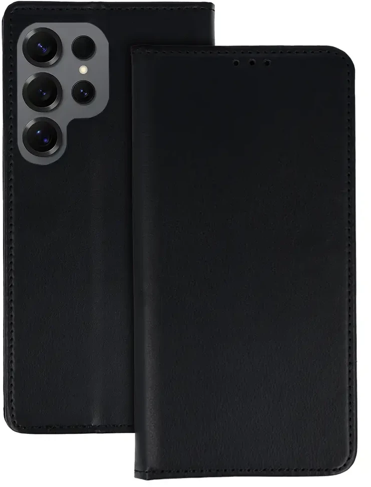 Fusion Accessories Topt Smart Magneto Dėklas skirtas Samsung Galaxy S25 Ultra juodos spalvos