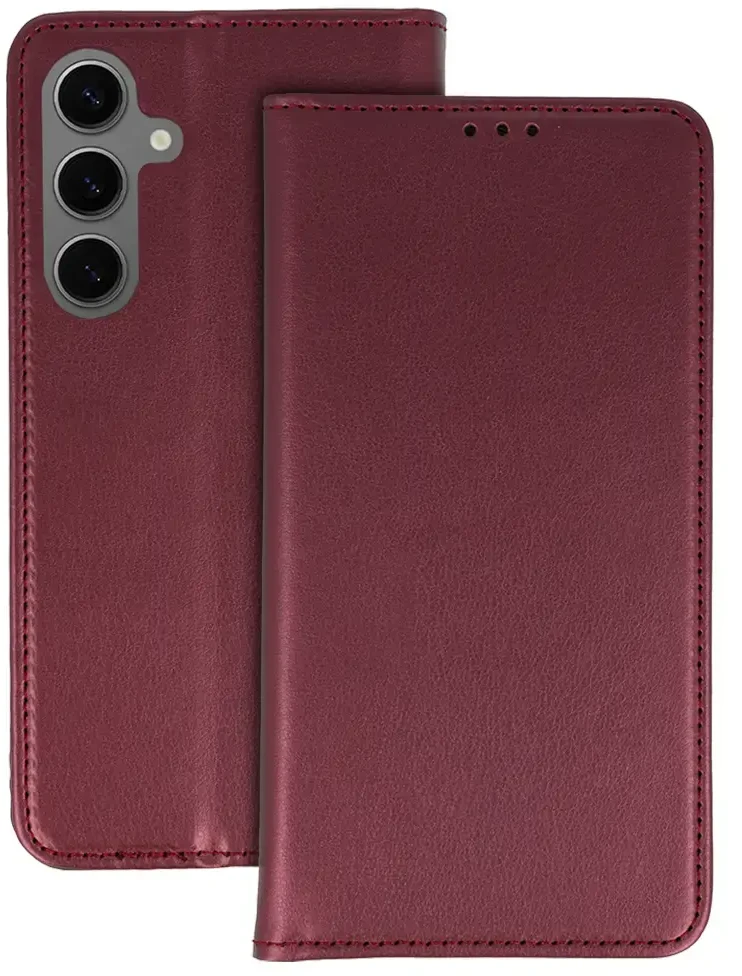 Fusion Accessories Topt Smart Magneto dėklas skirtas Samsung Galaxy S24 Plus burgundy