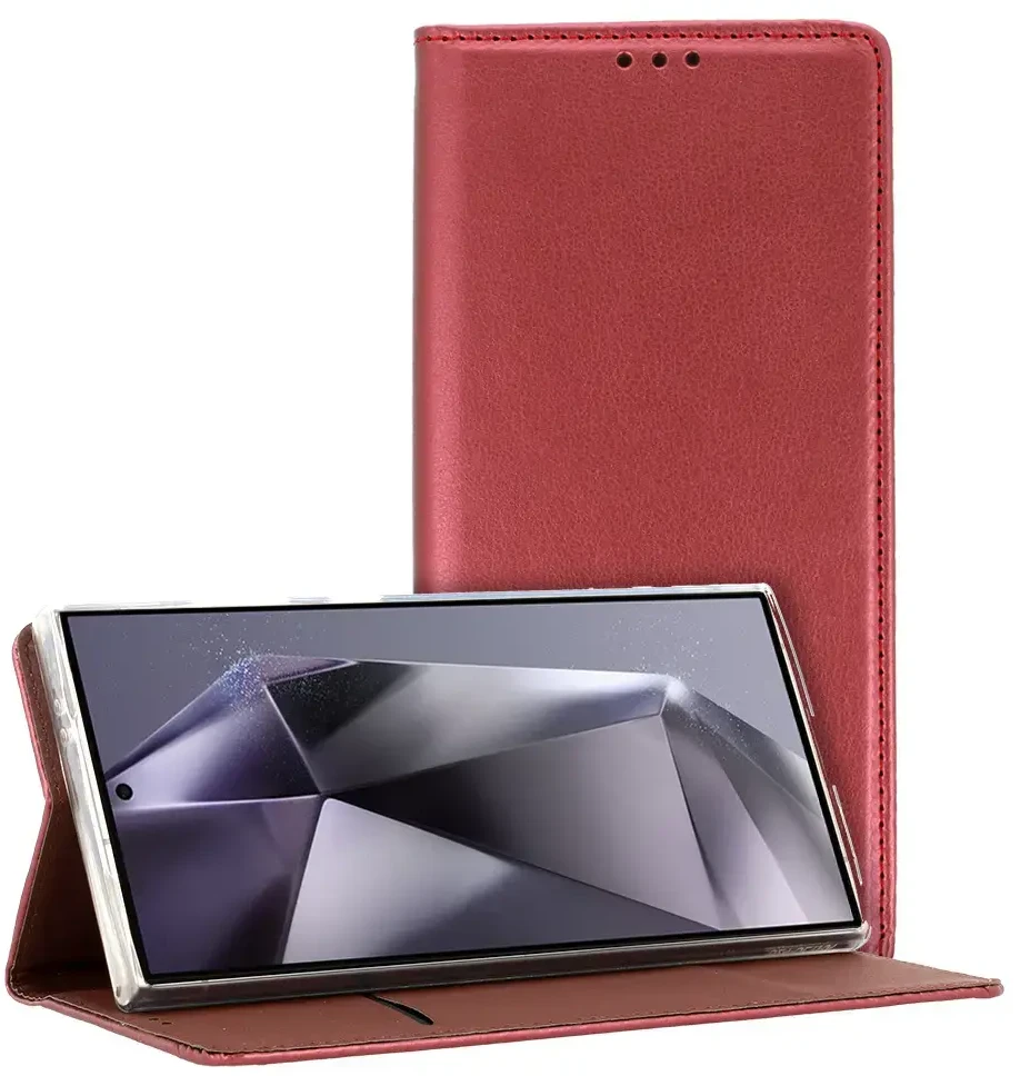 Toptel Topt Smart Magneto dėklas skirtas Xiaomi Redmi Note 13 Pro 4G burgundy