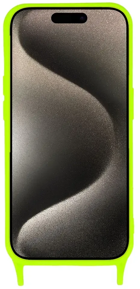 Fusion Accessories Topt Strap silikoninis dėklas skirtas Apple iPhone 12 design 2 lime