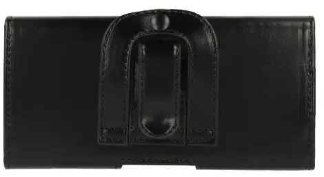 Dėklas Fusion Accessories Telone VIVA Belt Holster (Dydis 16) skirtas Apple iPhone 11 Pro/13/13 Pro/14/14 Pro/15/15 Pro/16/Samsung S23/S24 juodas, leather (145x75x14 mm)