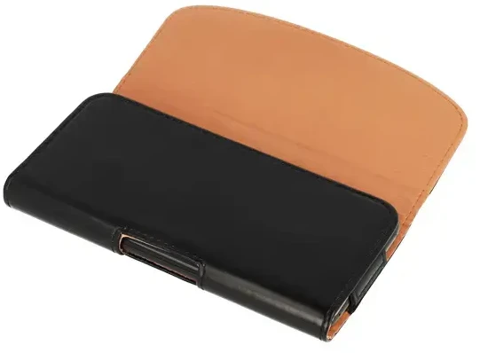 Dėklas Fusion Accessories Telone VIVA Belt Holster (Dydis 16) skirtas Apple iPhone 11 Pro/13/13 Pro/14/14 Pro/15/15 Pro/16/Samsung S23/S24 juodas, leather (145x75x14 mm)