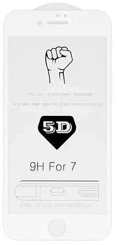 Toptel Topt Apsauginis stiklas Full Glue 5D skirtas Apple iPhone 7 (4,7″) Baltas