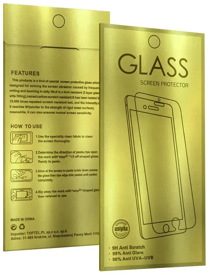 Fusion Accessories Topt Apsauginis stiklas Gold skirtas Apple iPhone XR