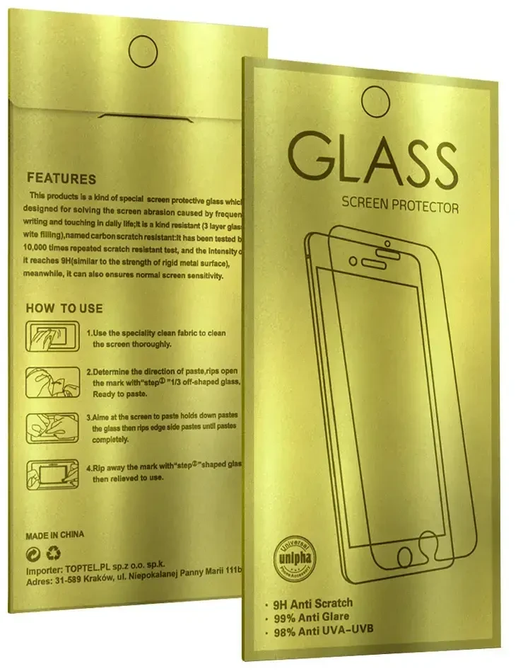 Fusion Accessories Topt Apsauginis stiklas Gold skirtas MOTOROLA MOTO G86 5G