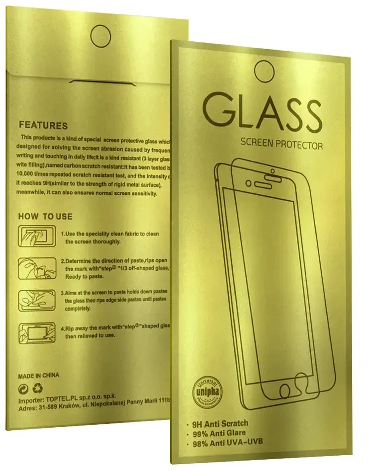 Fusion Accessories Topt Apsauginis stiklas Gold skirtas Motorola Moto G35 5G
