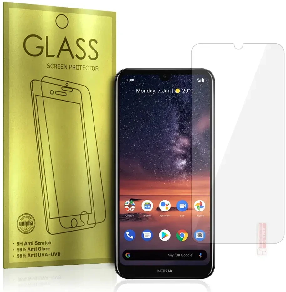 Fusion Accessories Topt Apsauginis stiklas Gold skirtas NOKIA 3.2