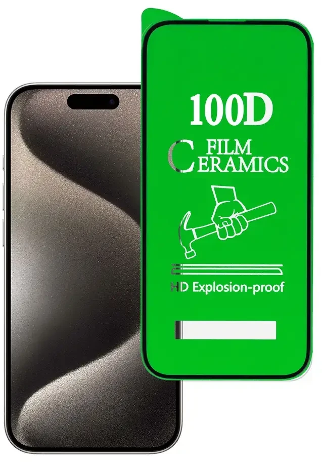Fusion Accessories Topt Apsauginis stiklas HARD CERAMIC skirtas Apple iPhone 15 Pro Juodas