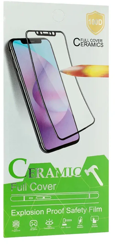 Fusion Accessories Topt Apsauginis stiklas HARD CERAMIC skirtas Samsung Galaxy M53 5G Juodas