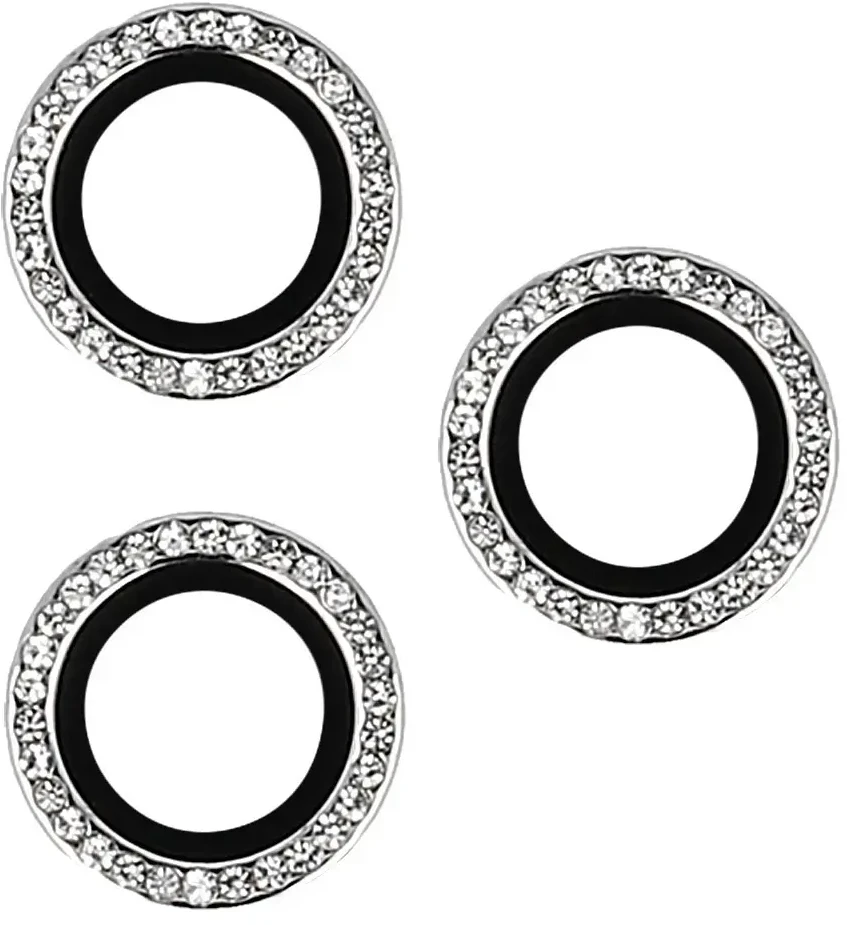 Fusion Accessories Topt Apsauginis stiklas HARD DIAMOND skirtas kamerai (lešiui) Apple iPhone 16 Pro/16 Pro Max sidabrinis (3 vnt)
