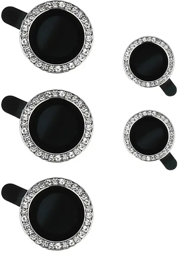 Fusion Accessories Topt Apsauginis stiklas HARD DIAMOND skirtas kamerai (lešiui) Samsung Galaxy S24 Ultra sidabrinis (5 vnt)
