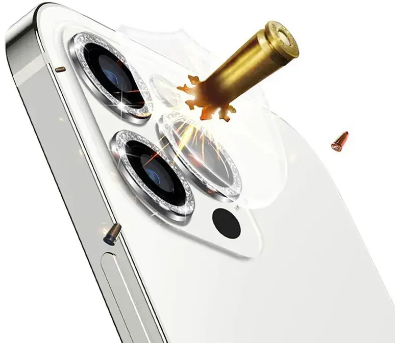 Fusion Accessories Topt Apsauginis stiklas HARD DIAMOND skirtas kamerai (lešiui) Apple iPhone 14/14 Plus auksinis (2 vnt)