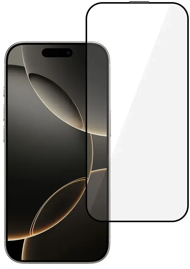 Toptel Topt Apsauginis stiklas HARD Full Glue 5D skirtas Apple iPhone 16 Pro Max Juodas