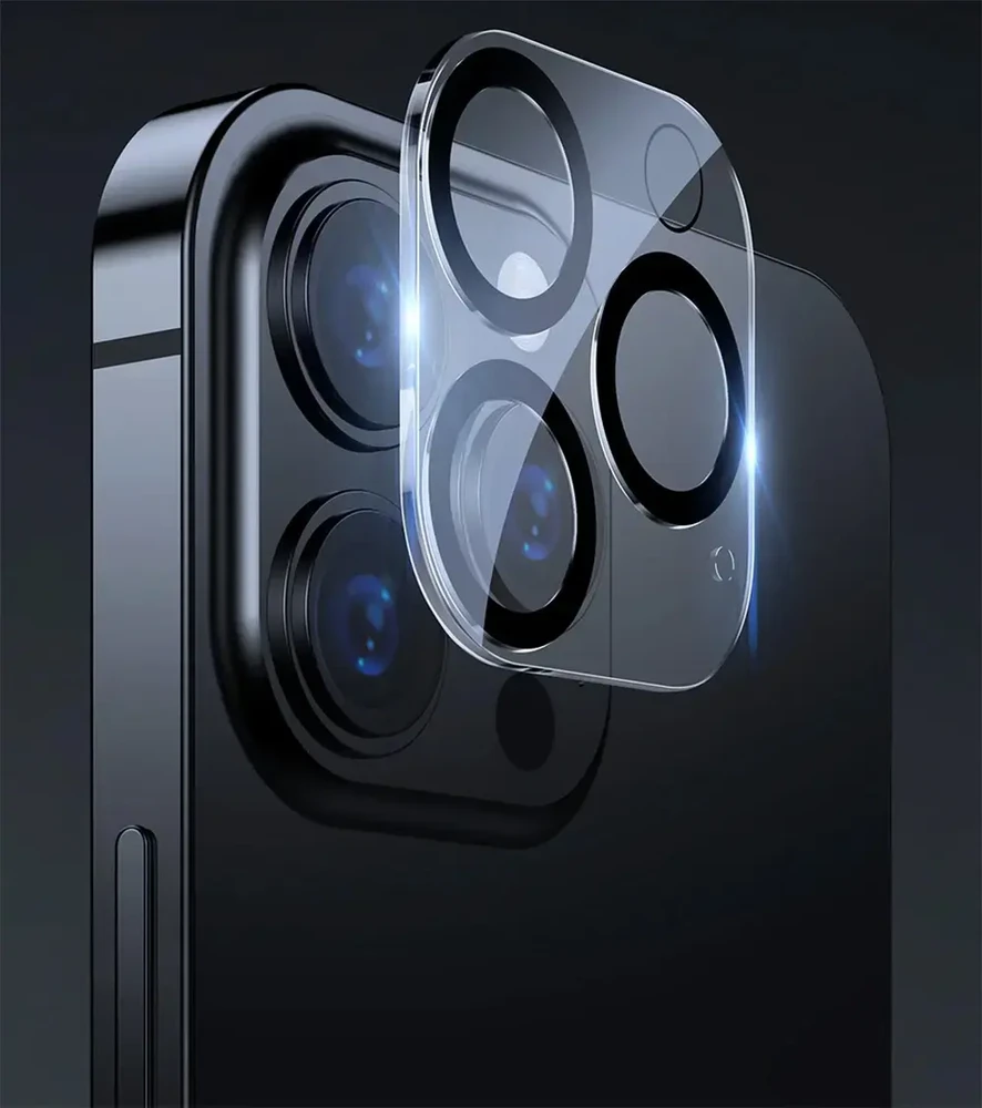 Fusion Accessories Grūdintas stiklas HARD SILK PRINT fotoaparatui (LENS), skirtas iPhone 18 Pro Max (blokas)