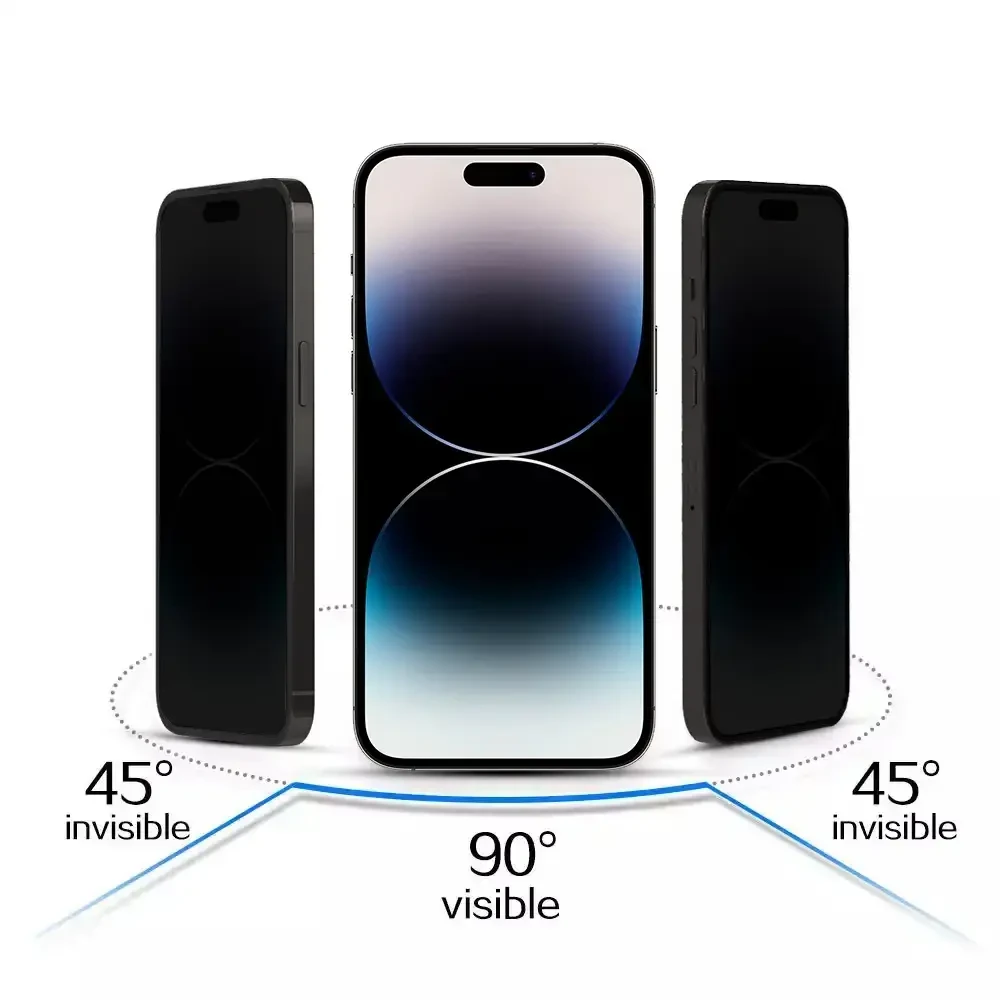 Toptel Grūdinto stiklo privatumo stiklas, skirtas XIAOMI 15C 4G/5G Juodas