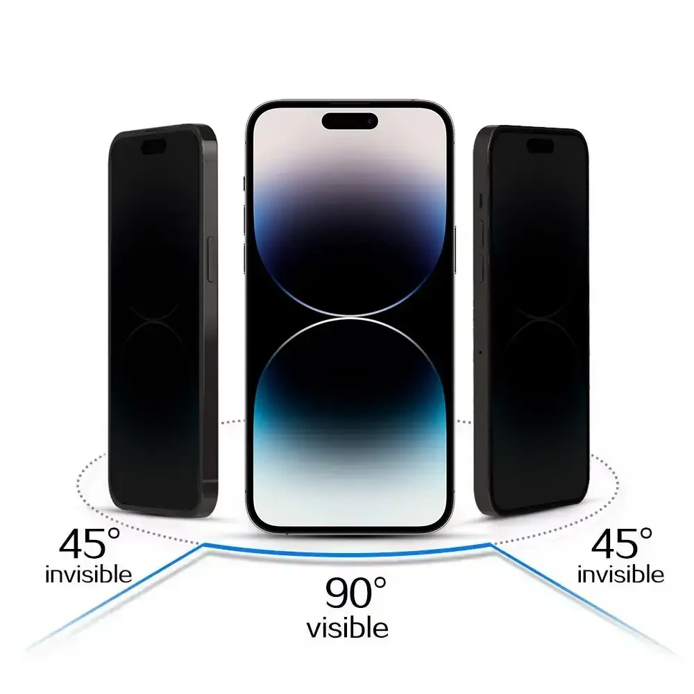Toptel „Tempered Glass“ privatumo stiklas, skirtas „iPhone 18 PRO“, juodas
