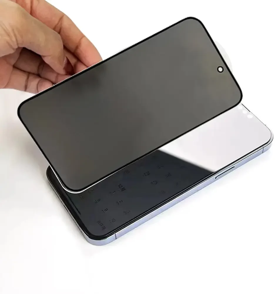 Toptel Grūdinto stiklo privatumo stiklas, skirtas XIAOMI 15C 4G/5G Juodas