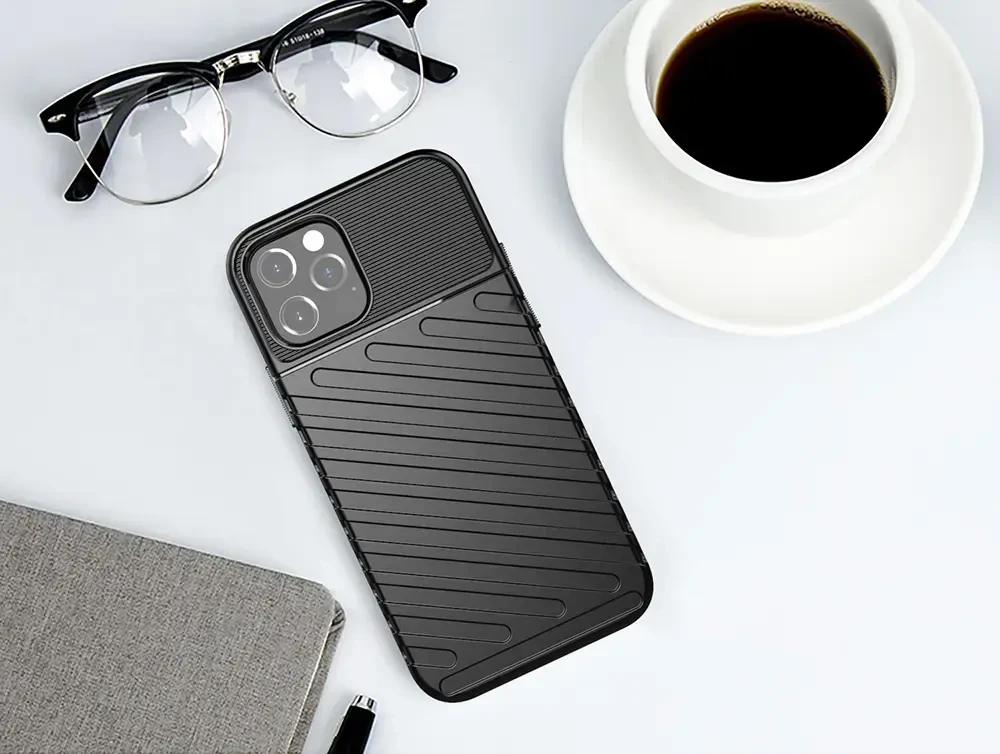 Dėklas Toptel Topt Thunder dėkals skirtas Motorola Moto G42 juodos spalvos