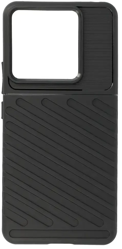 Dėklas Fusion Accessories Topt Thunder dėkals skirtas Xiaomi Redmi Note 13 Pro 5G juodos spalvos